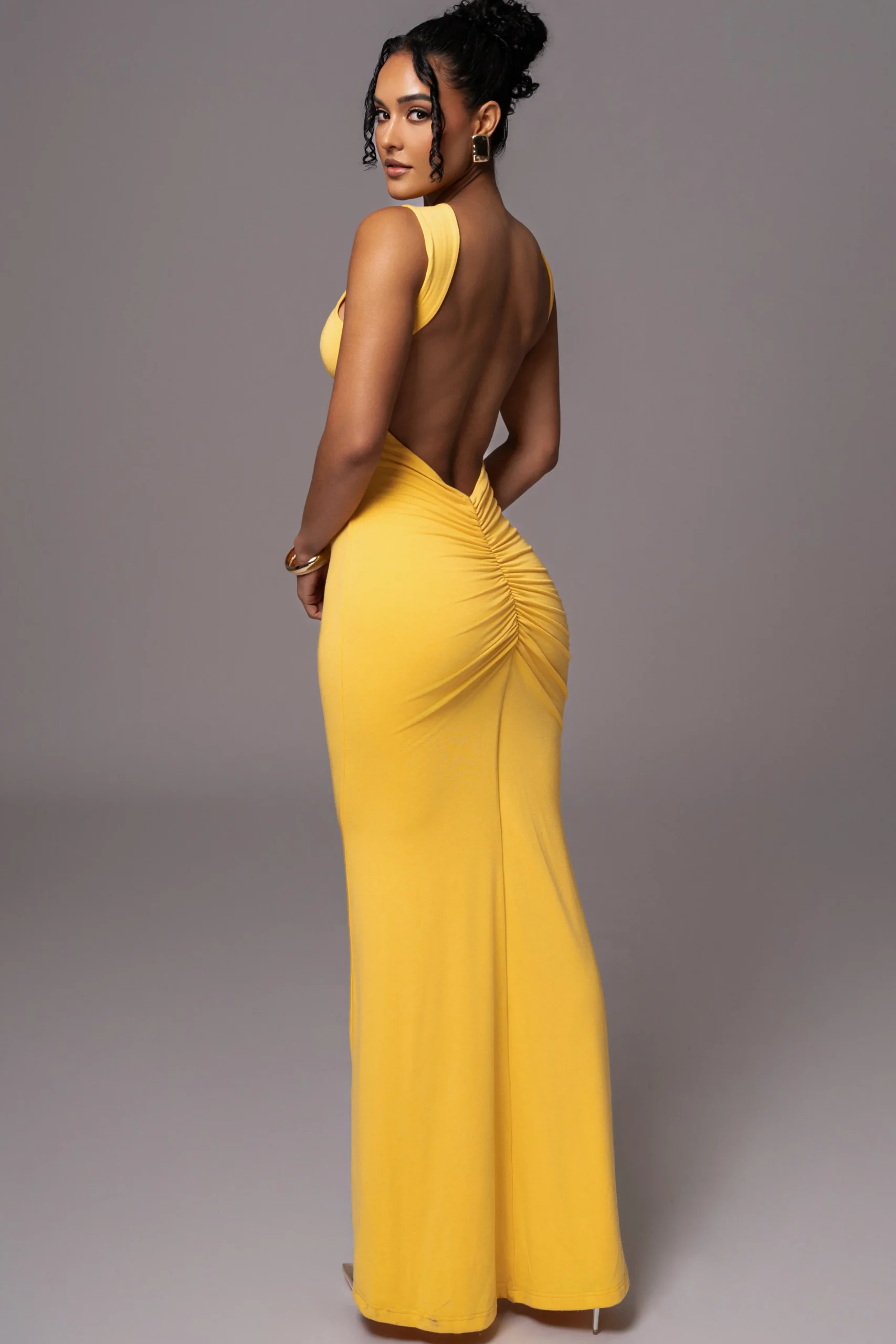 yellow_jluxbasix_front_an_0.webp JLUXLABEL Yellow JLUXBASIX FRONT AND CENTER MAXI DRESS