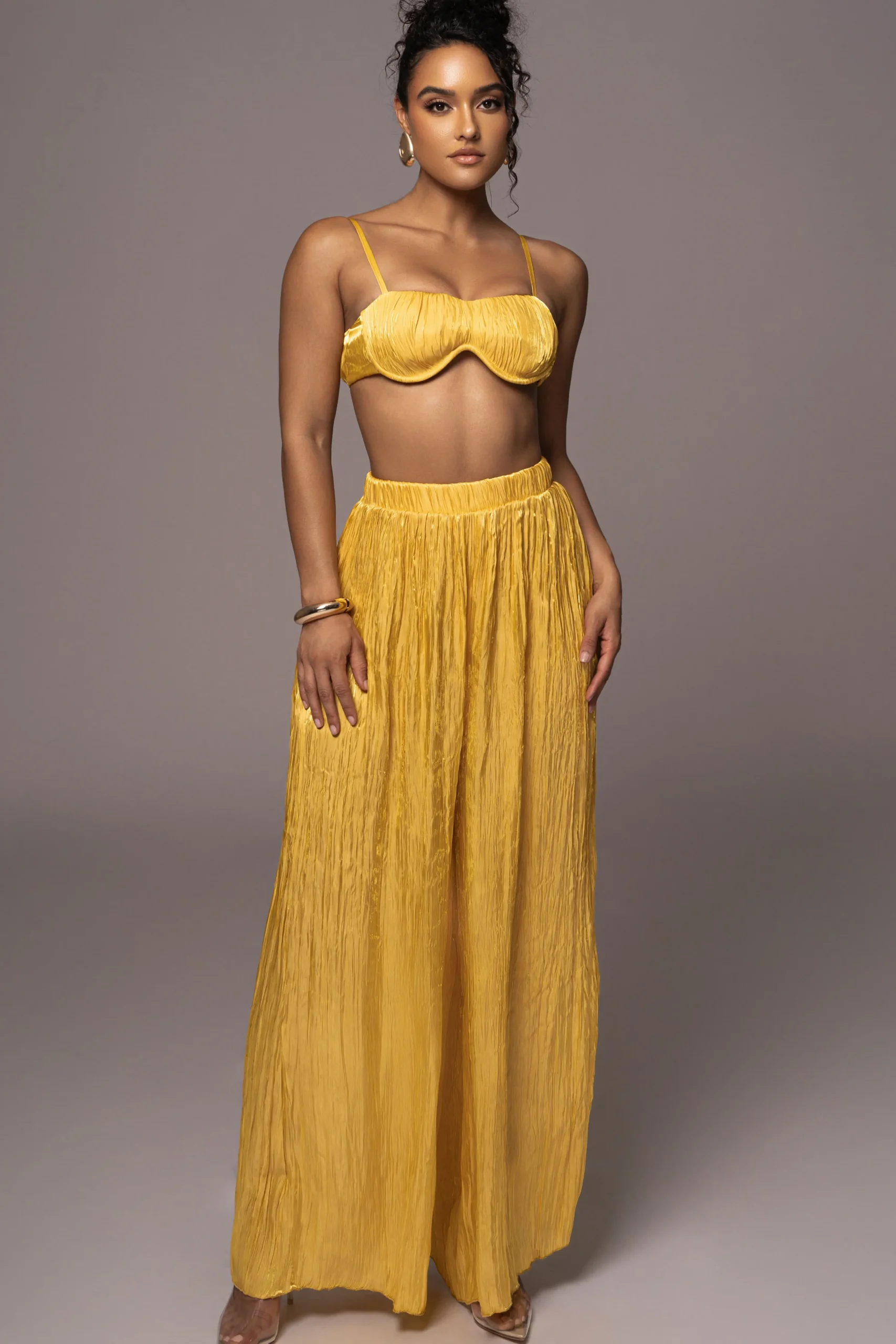 yellow_lets_get_away_sati_0.webp JLUXLABEL Yellow Lets Get Away Satin Pant Set