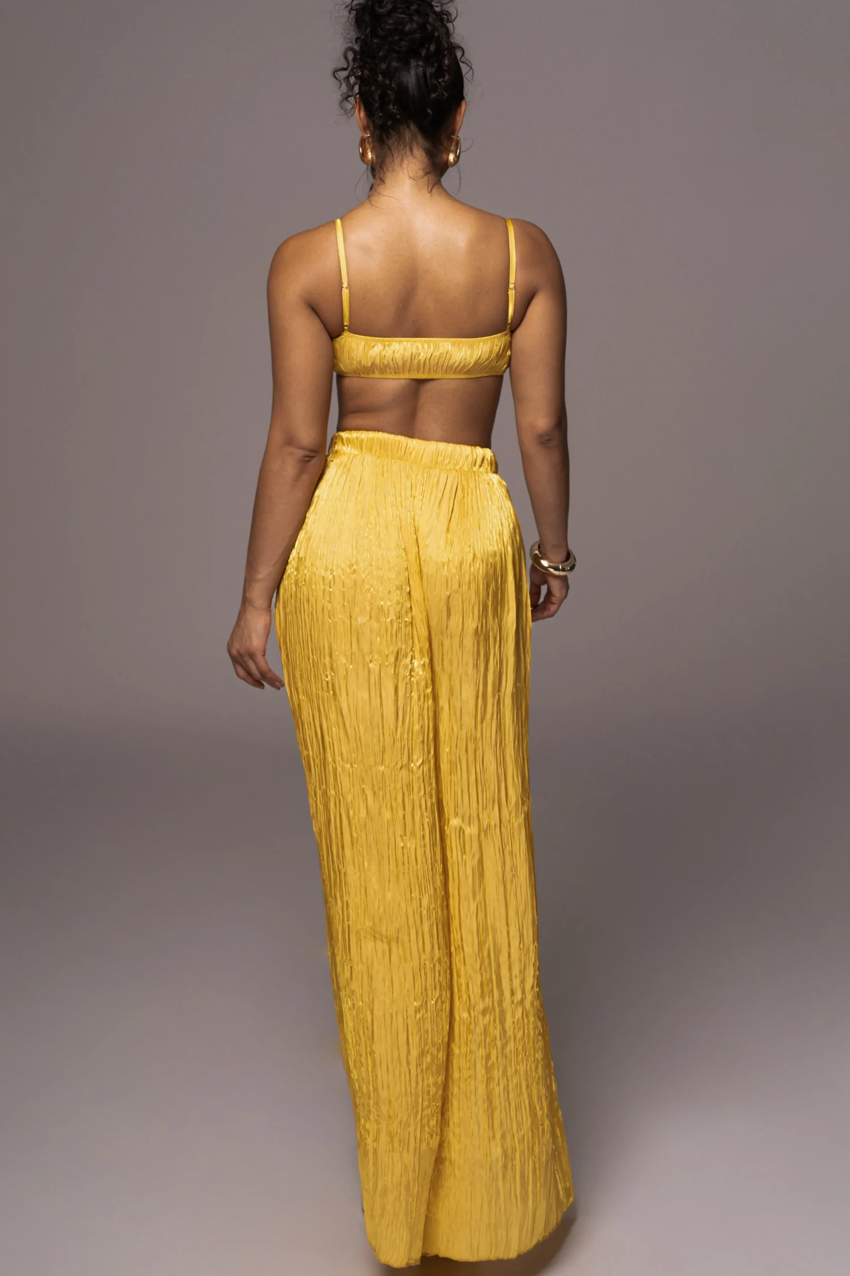 yellow_lets_get_away_sati_6.webp JLUXLABEL Yellow Lets Get Away Satin Pant Set