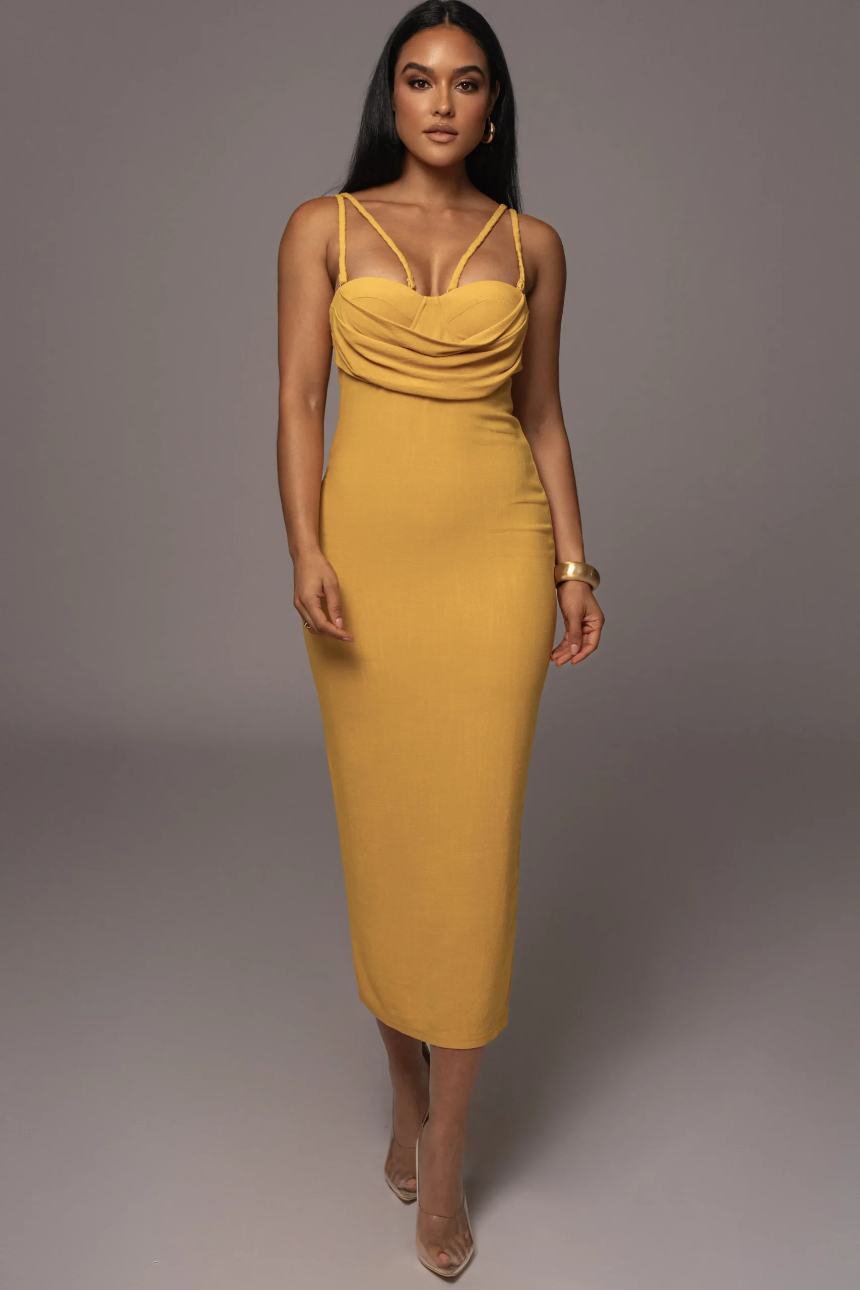 yellow_linen_visions_of_y_3.webp JLUXLABEL Yellow Linen Visions Of You Dress