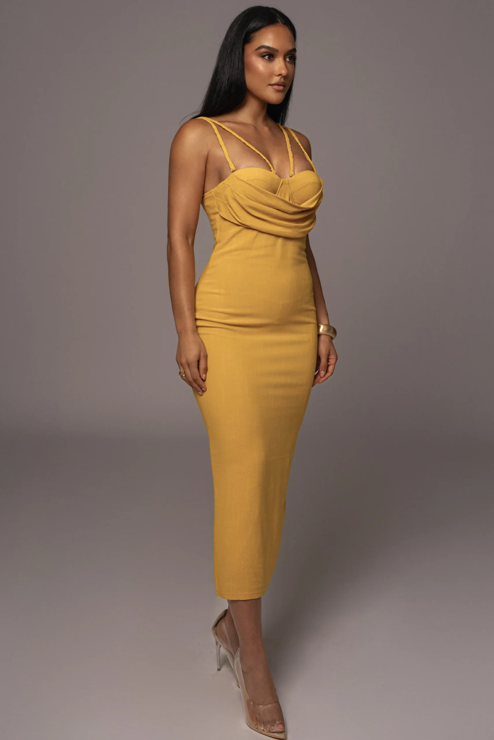 yellow_linen_visions_of_y_9.webp JLUXLABEL Yellow Linen Visions Of You Dress