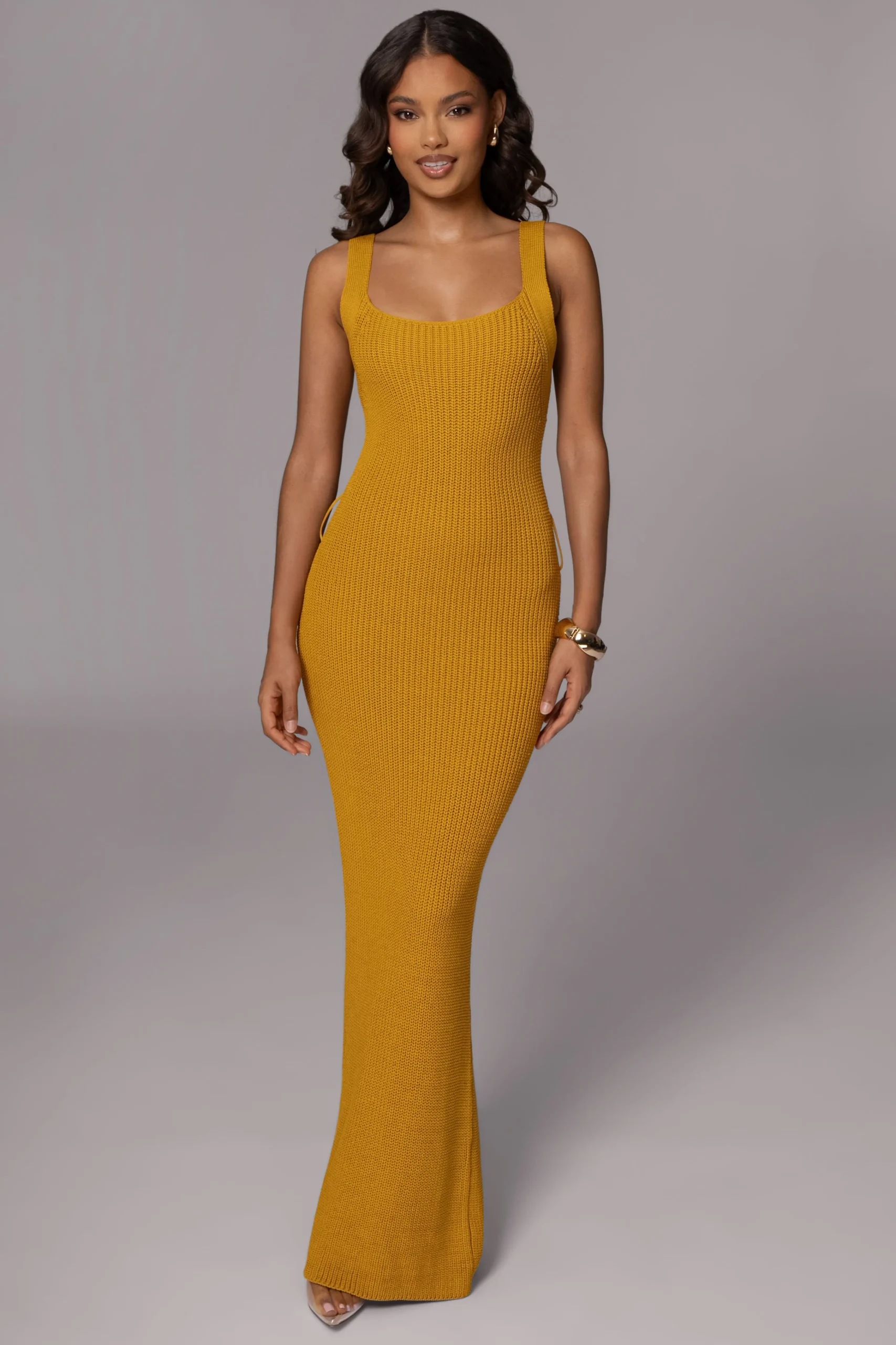 yellow_moonrise_ribbed_ma_10.webp JLUXLABEL Yellow Moonrise Ribbed Maxi Dress