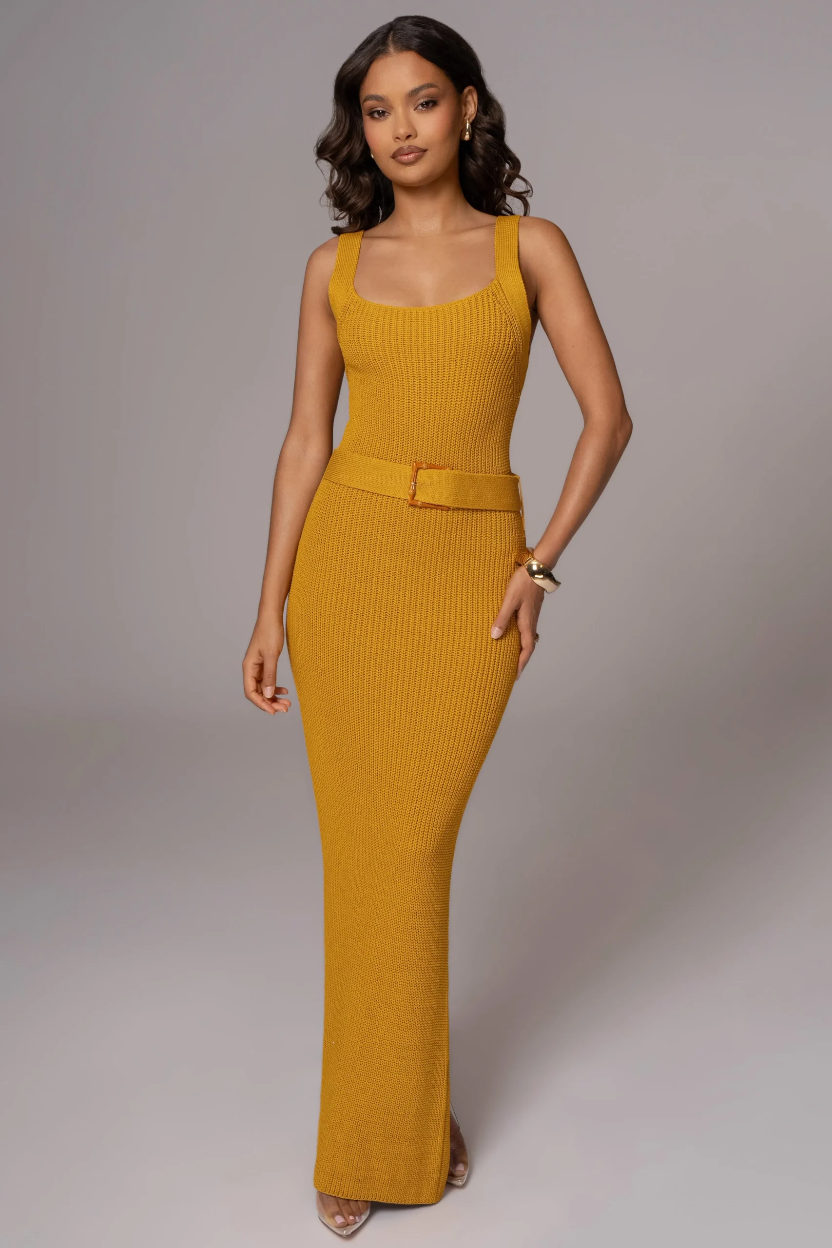 yellow_moonrise_ribbed_ma_7.webp JLUXLABEL Yellow Moonrise Ribbed Maxi Dress