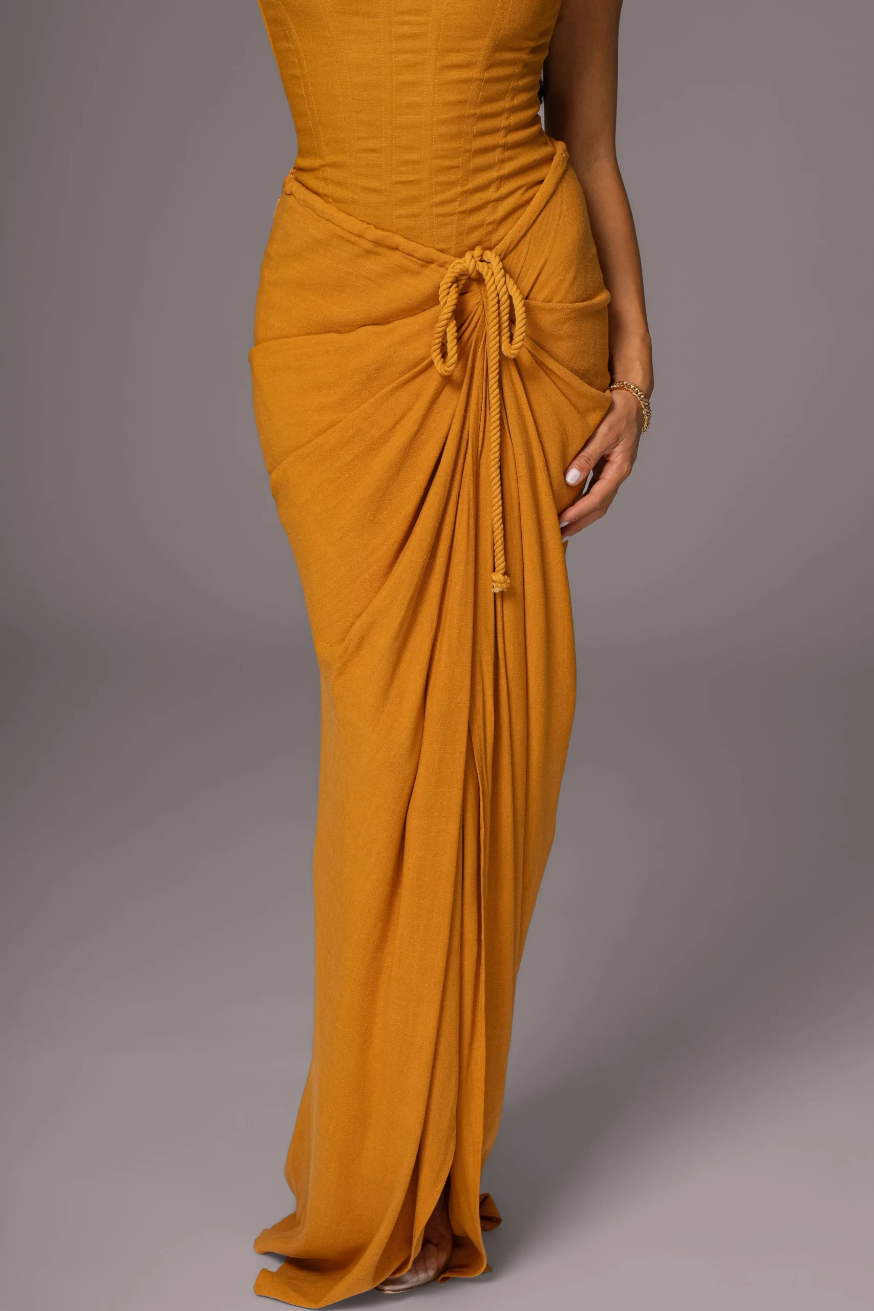 yellow_noelia_linen_slit__1.webp JLUXLABEL Yellow Noelia Linen Slit Skirt