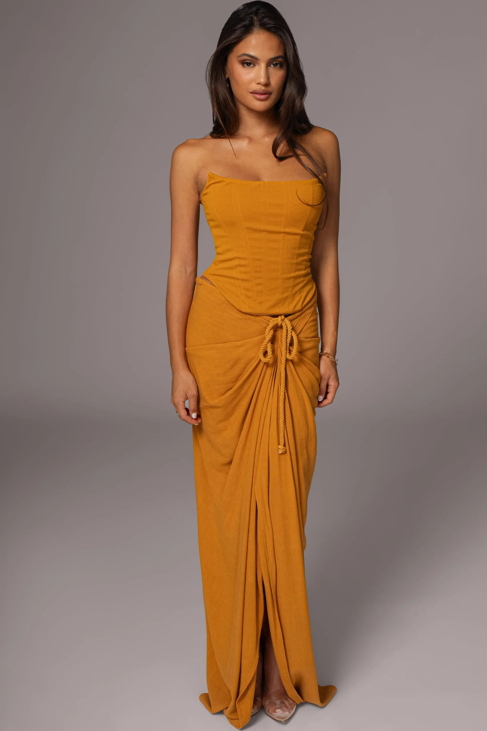 yellow_noelia_linen_slit__4.webp JLUXLABEL Yellow Noelia Linen Slit Skirt