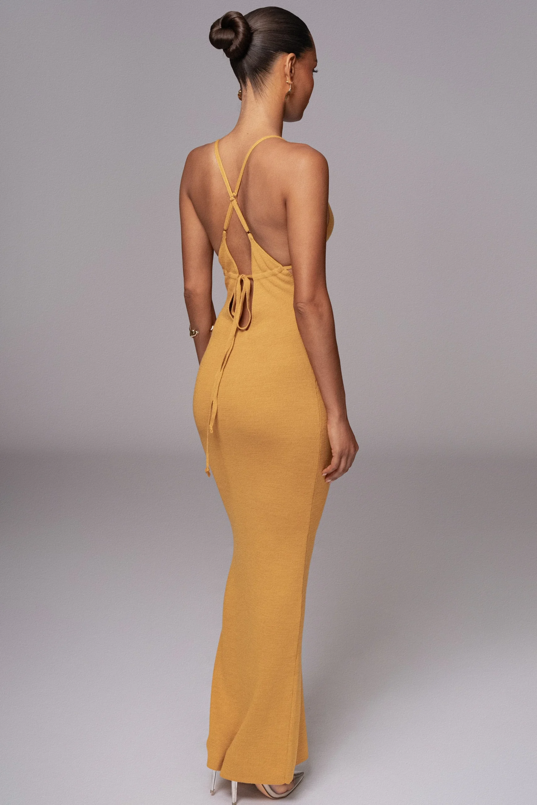 yellow_sun_rays_knit_maxi_5.webp JLUXLABEL Yellow Sun Rays Knit Maxi Dress