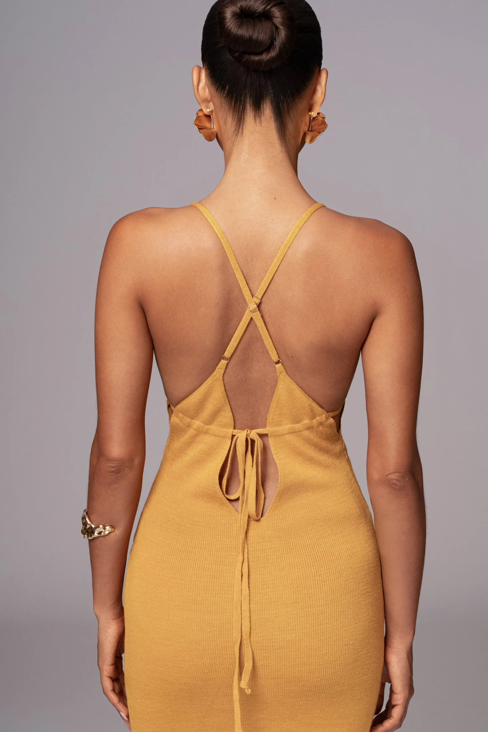 yellow_sun_rays_knit_maxi_6.webp JLUXLABEL Yellow Sun Rays Knit Maxi Dress